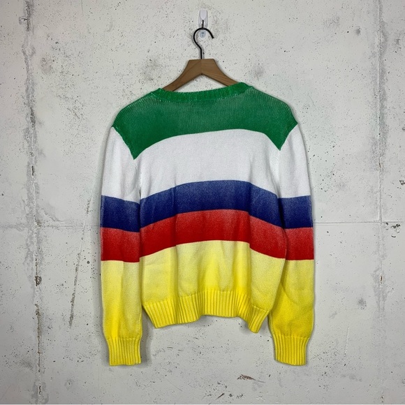 Lauren Ralph Lauren RL67 Striped Knit Sweater Size XL NET - Picture 3 of 6